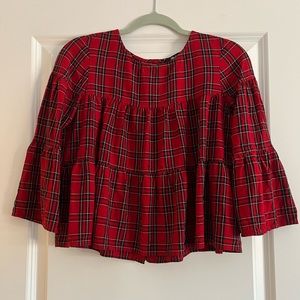 Madewell button back plaid shirt